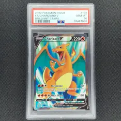 Charizard V - 153/172 - Ultra Rare - Brilliant Stars - Pokemon Card - PSA 10 - Image 1
