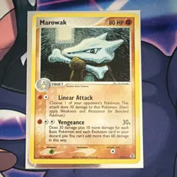 Pokemon Card Fire Red & Leaf Green Holo Marowak 7/112 TCG - Image 2