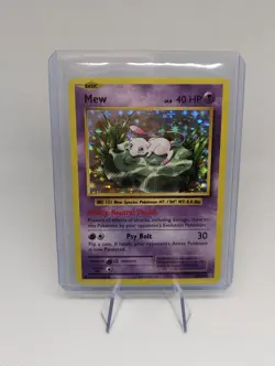 Mew HOLO RARE 53/108 Pokemon TCG XY Evolutions Card NM Shiny foil 2016 - Image 1