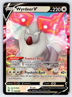 Wyrdeer V 134/189 2022 Astral Radiance Pokemon Card Full Art Ultra Rare - Nm - Image 1