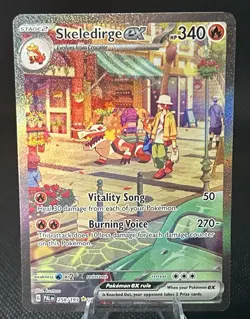 Pokemon Skeledirge EX TCG Special Illustration Rare Card Paldea Evolved 258/193 - Image 1