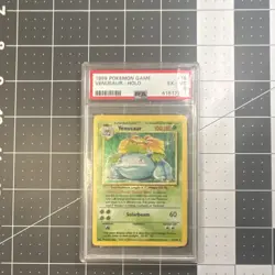 Pokemon TCG Venusaur Base Set Holo Rare 15/102 PSA 6 1999 English Card - Image 1