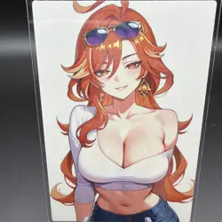 Mavuika Genshin Impact Anime Waifu Card Doujin ACG Goddess Holo - Image 1