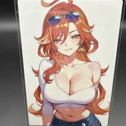 Mavuika Genshin Impact Anime Waifu Card Doujin ACG Goddess Holo - Image 2