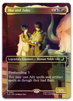 Mai and Zuko (Borderless) #68 (Foil) (LP) TLE Magic MTG - Image 1