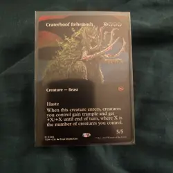 Craterhoof Behemoth (Borderless) Tarkir: Dragonstorm Regular - Image 1