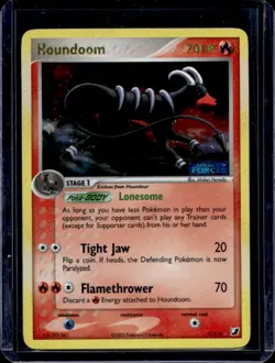 2005 Pokemon EX Unseen Forces Houndoom Reverse Holo #7/115 - Image 1