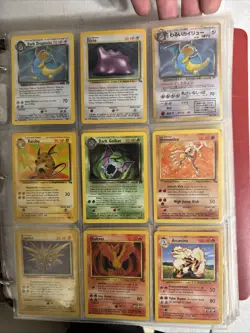 Vintage Pokemon Card Lot 240+ WOTC 1999Base Fossil Jungle Rocket Gym Binder - Image 1