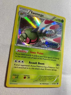 Yanmega STAFF Promo - Steam Siege XY144 Pokemon TCG - NM - Image 2