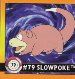 1999 Pokemon ArtBox Sticker - LP Pokemon #79 Slowpoke - Image 1