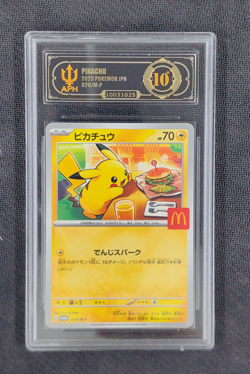 APH Black 10 Pikachu McDonald's Promo Japanese 020/M-P 2025 Pokemon - Image 1