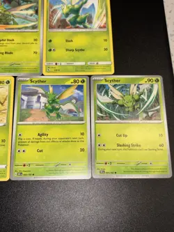 5x Scyther Mini Collection Set Grass Deck Building Pokemon Cards - Image 3