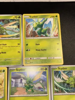 5x Scyther Mini Collection Set Grass Deck Building Pokemon Cards - Image 4
