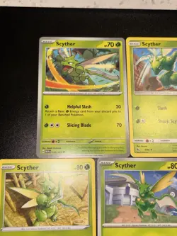 5x Scyther Mini Collection Set Grass Deck Building Pokemon Cards - Image 5