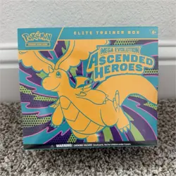 Pokemon TCG Mega Evolution Ascended Heroes Elite Trainer Box Promo English 1 Box - Image 1