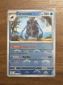Carracosta Pokemon TCG #023/086 Sv: Black Bolt Masterball Rare Holo - Image 1