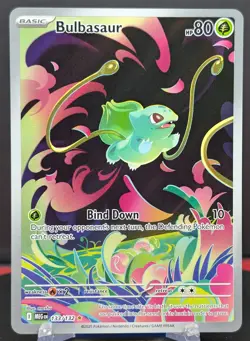 Pokemon Bulbasaur #133/132 English Mega Evolution Illustration Rare - Image 1