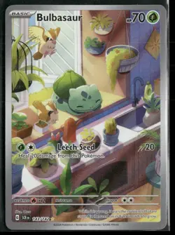 2024 Pokemon Stellar Crown Bulbasaur Illustration Rare #143 - Image 1