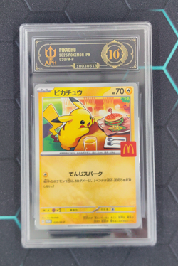 APH Black 10 Pikachu McDonald's Promo Japanese 020/M-P 2025 Pokemon - Image 1