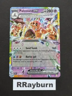 Pokemon Palossand ex 091/191 Sv08: Surging Sparks Double Rare Holo - Image 1