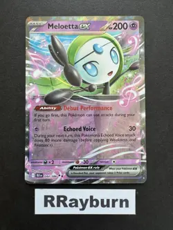 Pokemon Meloetta ex 044/086 Sv: Black Bolt Double Rare Holo - Image 1