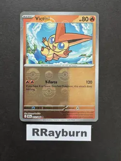 Pokemon Victini (Poke Ball Pattern) 012/086 Sv: Black Bolt Rare Holo - Image 1