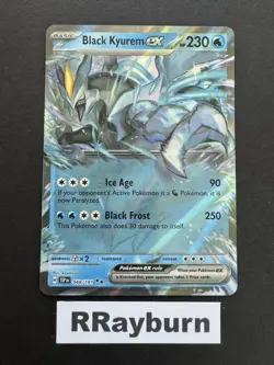 Pokemon Black Kyurem ex 048/191 Sv08: Surging Sparks Double Rare Holo - Image 1