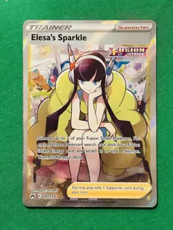 Pokemon Sword & Shield Crown Zenith Elesa's Sparkle 147/159 Full Art Trainer - Image 1