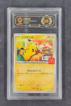 APH Black 10 Pikachu McDonald's Promo Japanese 020/M-P 2025 Pokemon - Image 1