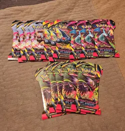 Pokemon TCG Mega Evolution Phantasmal Flames x15 Sleeved Booster Pack Set NEW - Image 1