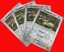 4X Pokemon TCG Farfetch'd 083/165 REVERSE HOLO Scarlet & Violet 151 English NM - Image 1