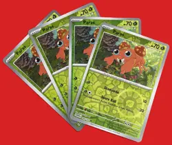 4X Pokemon TCG Paras 046/165 REVERSE HOLO Scarlet & Violet 151 English NM - Image 1