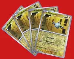 4X Pokemon TCG Magnemite 081/165 REVERSE HOLO Scarlet & Violet 151 English NM - Image 1