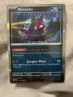 Morpeko Holo 121/182 - Paradox Rift Pokemon Card - NM/Mint - Image 1