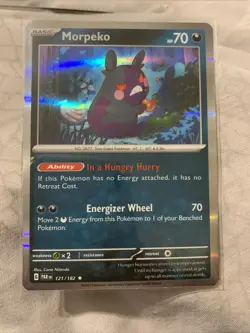 Morpeko Holo 121/182 - Paradox Rift Pokemon Card - NM/Mint - Image 2