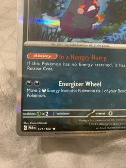 Morpeko Holo 121/182 - Paradox Rift Pokemon Card - NM/Mint - Image 3