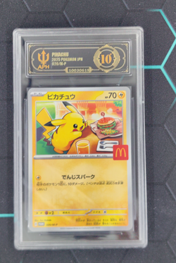 APH Black 10 Pikachu McDonald's Promo Japanese 020/M-P 2025 Pokemon - Image 1