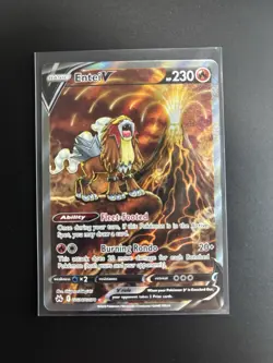 Pokemon Entei V GG36/GG70 Crown Zenith Galarian Gallery Ultra Rare Holo 230 HP - Image 1
