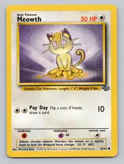 Meowth 56/64 Common Jungle Pokemon - Image 1