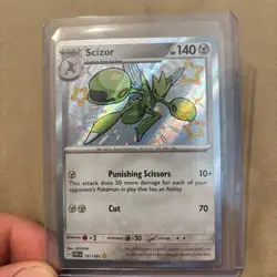 Scizor 191/091 Paldean Fates Baby Shiny Rare Pokemon TCG SV English - Near Mint - Image 1