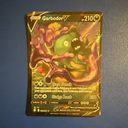 Pokemon Garbodor V 100/203 SWSH07: Evolving Skies Ultra Rare HP210 Holo - Image 1