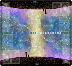 DTCG Playmat with Card Zones DTCG Battlefield Mat 2-Player Playmat Free Bag 699925445869 - Image 1