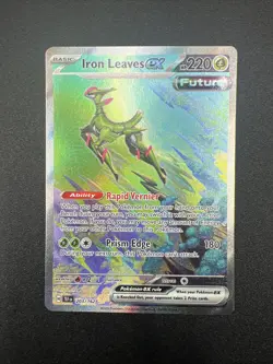 2024 Pokemon Scarlet Violet Temporal Forces Iron Leaves ex 203/162 NM-M - Image 1