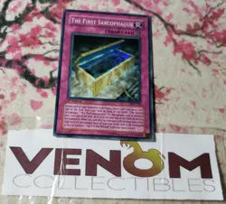 1x (M/NM) - The First Sarcophagus - AST-101 - Super Rare - 1st Edition YuGiOh - Image 1
