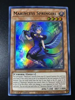 Yugioh Marincess Springirl LED9-EN031 Super Rare 1st Ed NM - Image 1
