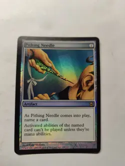 Pithing Needle Foil Played English Saviors of Kamigawa MTG Magic Card - Image 1