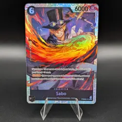 Sabo PRB02-014 SR One Piece TCG Near Mint NM Foil - Image 1
