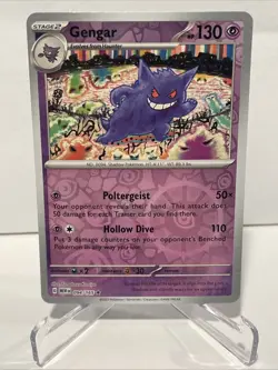 Pokemon Gengar TCG Reverse Holo Card 94/165 Scarlet & Violet 151 - Image 1