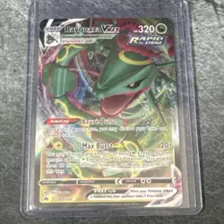 Pokemon TCG Rayquaza VMAX Full Art Ultra Rare Holo Card Crown Zenith 102/159 - Image 1