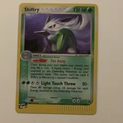 Pokemon TCG Shiftry 12/100 EX Sandstorm Holo Rare 120 HP Beast Card 2003 - Image 1